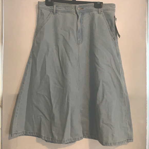 H&M denim midi skirt NWT - Picture 2 of 2